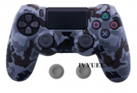 Чехол для геймпада силиконовый Dualshock 4 Камуфляжный серый ( Gray Camo ) от магазина Kiberzona72