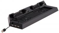 Подставка зарядка охлаждение 2хFAN 2х геймпада USB Hub PS4 б\у от магазина Kiberzona72