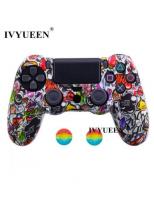 Чехол для геймпада силиконовый Dualshock 4 Граффити F ( Graffiti F ) от магазина Kiberzona72