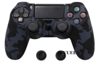 Чехол для геймпада силиконовый Dualshock 4 Камуфляжный темно серый ( Black Camo ) от магазина Kiberzona72