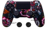 Чехол для геймпада силиконовый Dualshock 4 Черный дракон ( Black Dragon ) от магазина Kiberzona72